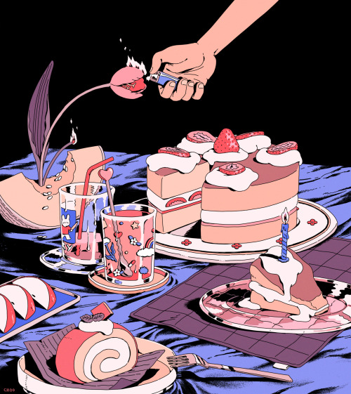 choodraws:birthday tradition cakes i’ve drawn on my birthday from 2018 to nowtwitter | ig | inprnt |