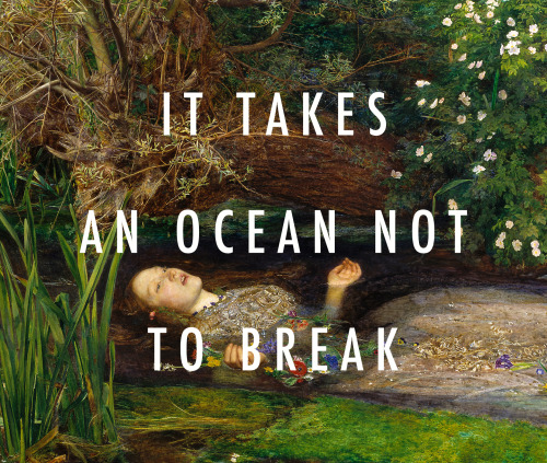 The National - ‘Terrible Love’ (2010) | John Everett Millais - Ophelia (1852) | x