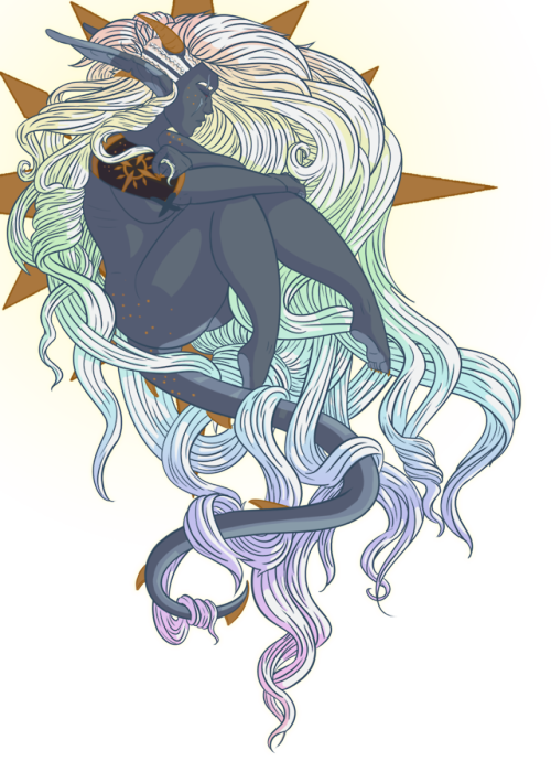 drow-now:Sun Paladin? Sorcerer? Rainbows? Big curly hair? Vaugely religious imagery? Censored Tiddy 