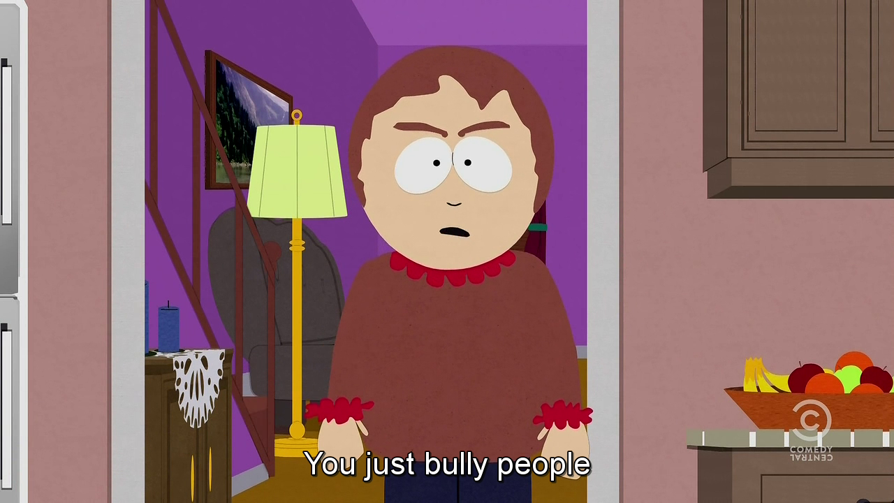 feminized-society:  takashi0:  I fucking love South Park.  As someone who is agender,