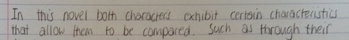 waitrose:  hand writing at the start of an exam  hand writing at the end of an exam  