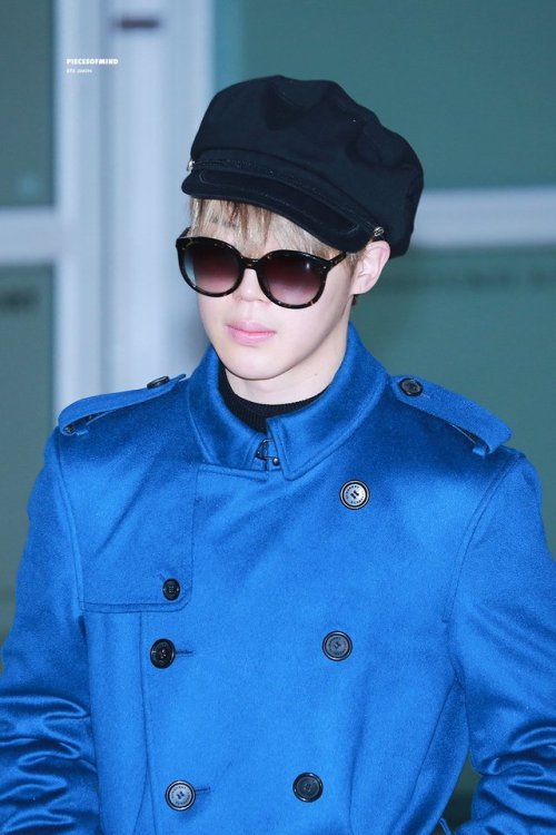 mimibtsghost: HD | JIMIN IN A BLUE TRENCH COAT IS WHAT WE ALL NEEDED THIS VALENTINE’S DAY | 180214 |