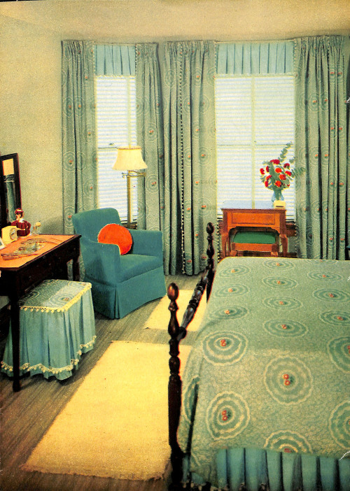1952. Everywoman’s magazine. Vintage bedroom. 