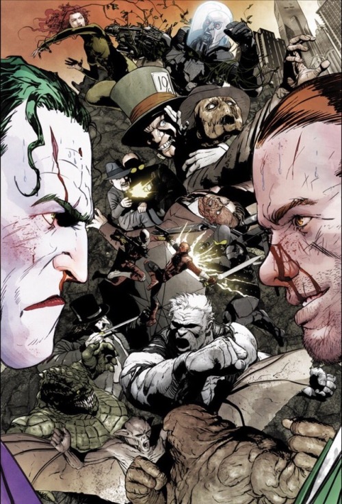 Joker vs. Riddler, a war that divides and destroys his city. In the midst of the carnage, will the D
