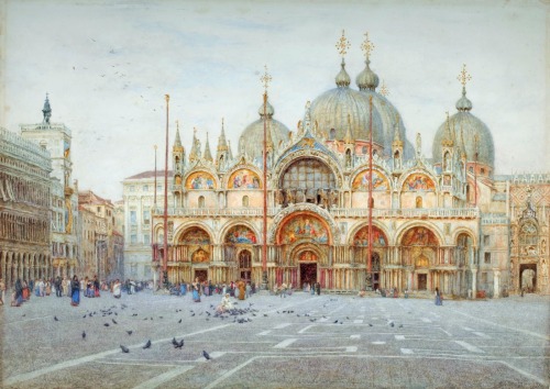 fleurdulys:St Mark’s, Venice - Helen Allingham1921