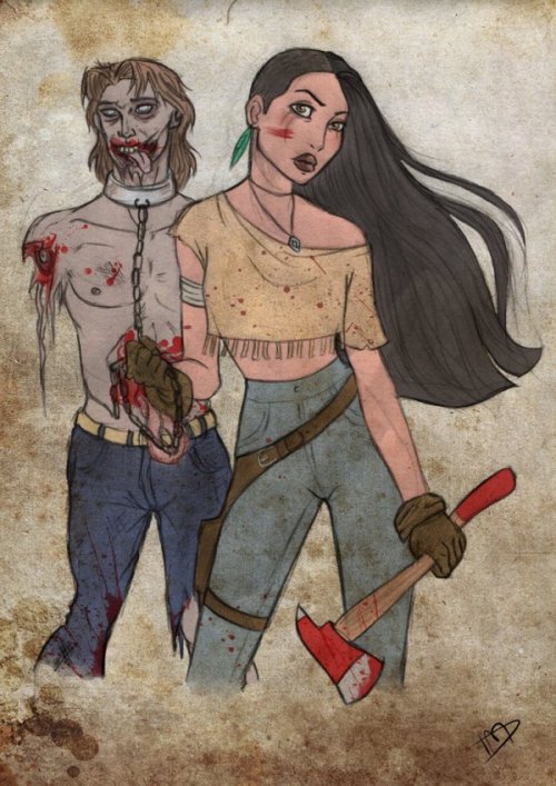 whatthecool:  10 Amazing Disney Apocalypse Illustrations by kasami-sensei More can be viewed on his deviant art page