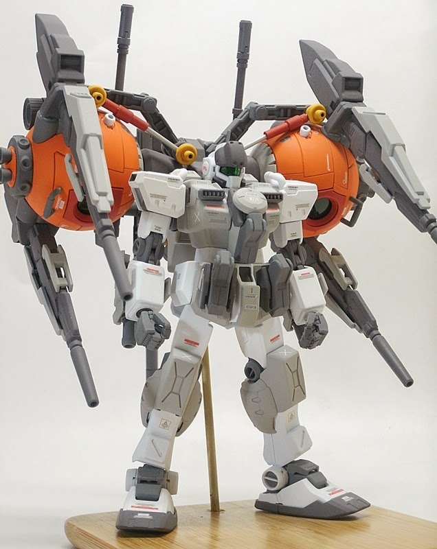 mechaddiction:  1/144 GM Juggler - Custom Build #mecha – https://www.pinterest.com/pin/274930752232814516/