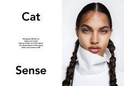 hellyeahblackmodels: “Cat Sense” - Puss