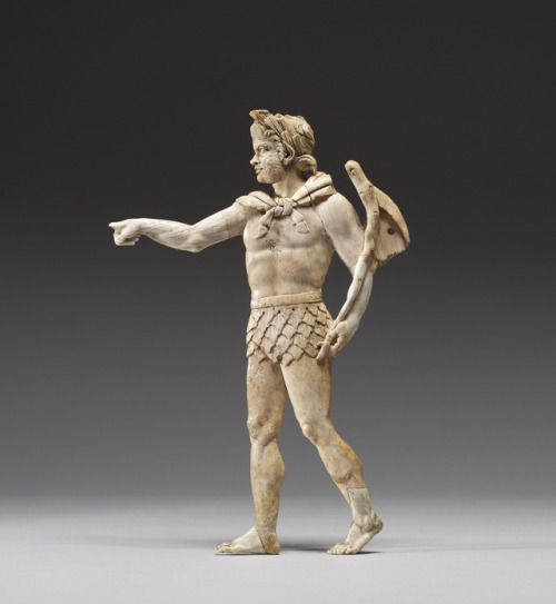 lionofchaeronea:Ancient Greek ivory appliqué (probably originally part of a furniture decoration) de