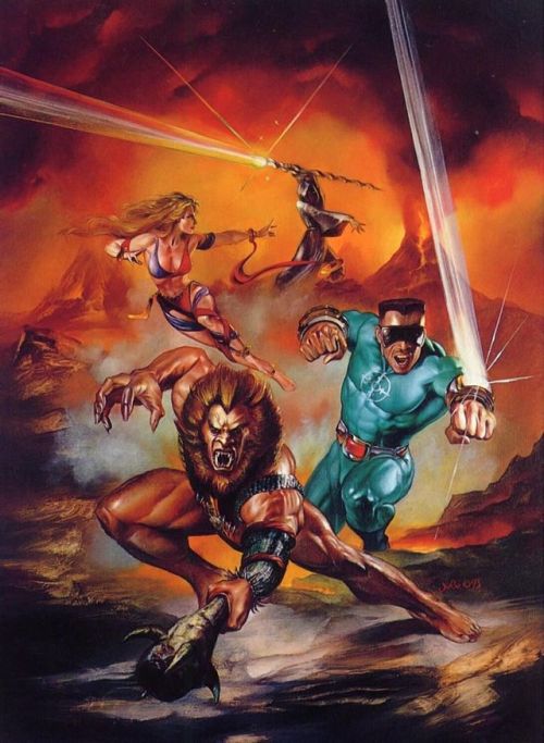 Julie Bell’s cover for Sega’s “Eternal Champions.” 