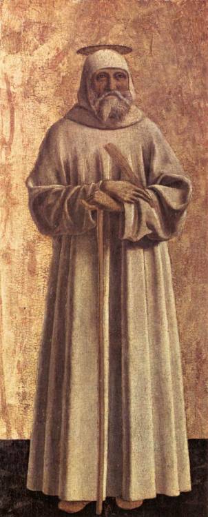 St. Benedict, 1464, Piero della FrancescaMedium: oil,panel,tempera