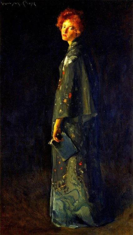 elpasha71: Girl with a Book (1902). William Merritt Chase