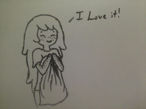 origami-artgirl:  Quick sketches with sharpie I did for Tasha’s Babysitting AU, sorry for the poor phone picture quality~ 