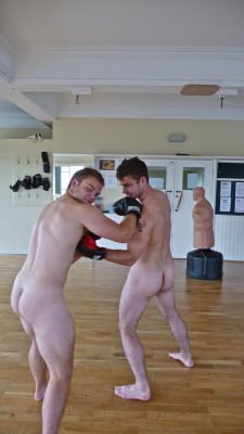 bobsnakedguysblog:  Naked Fight Club. 