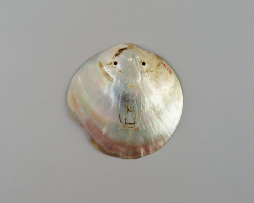 met-egyptian-art:Shell Inscribed with the Cartouche of Senwosret I, Egyptian ArtRogers Fund, 1923Met
