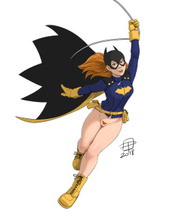 Pinupsushi:naughty Color Commission For Ben Ante Of A Pants-Less Batgirls Of Burnside….