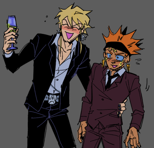 thinking about post-canon jack and crow  being pro duelist sports celebrities with a TV rivalry and 