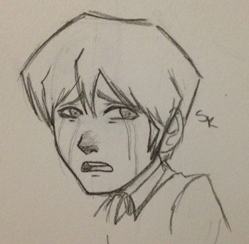 I was practicing children’s faces and then I just…I drew a bundle of sad crying YGO bab