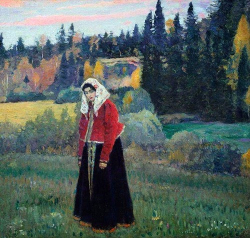 Sad, lost and beautiful women by russian artist Nesterov