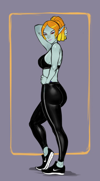 xizrax: sketch commission of sporty fit MIdna < |D’‘‘‘‘