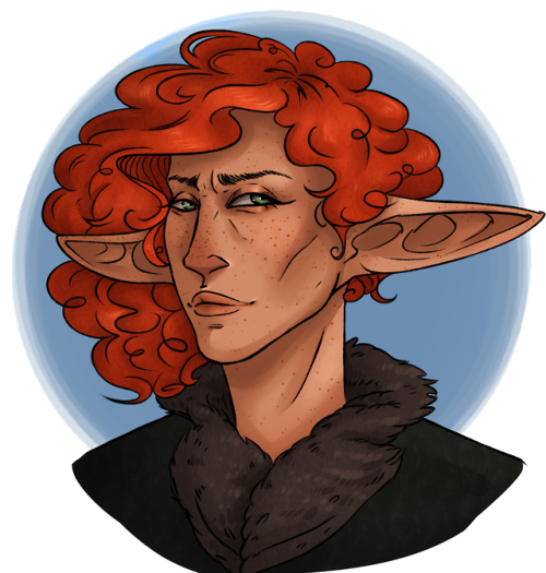 mollymeek:[Image Description: A digitally drawn portrait of Keyleth from Critical Role. She is a hal