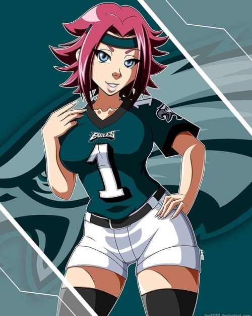 #NFL season is here! #repost @philadelphiaeagles #codegeass #kallenkozuki #kallenstadtfeld #art #art