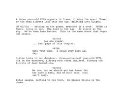 briannaefraser:  Fringe | An Enemy of Fate | Final scene (digital script)  yet it says he has no concept of what it means yet motherfucking fanfic fuel