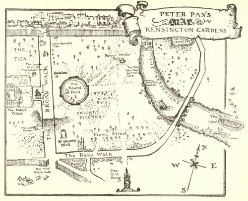 english-idylls:‘Peter Pan’s Kensington Gardens’ by Arthur Rackham, from Peter Pan 