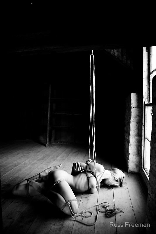 russfreeman:  Rest for now - Angel came to shoot having never shot rope bondage before.