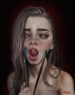 z0mbi3-s0krat3s:  Provocative much? Great fucking art. -z by   Elena Sai   