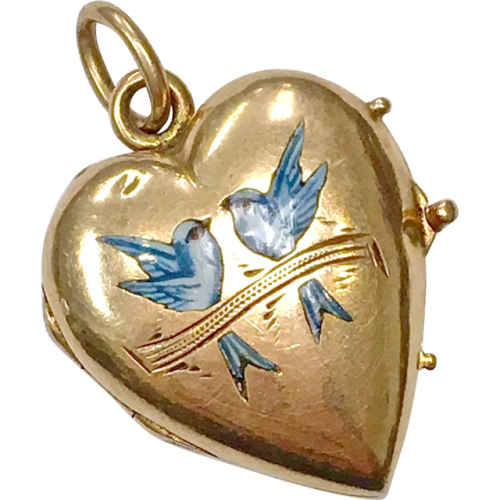 strawberrymija - transparent heart shaped lockets