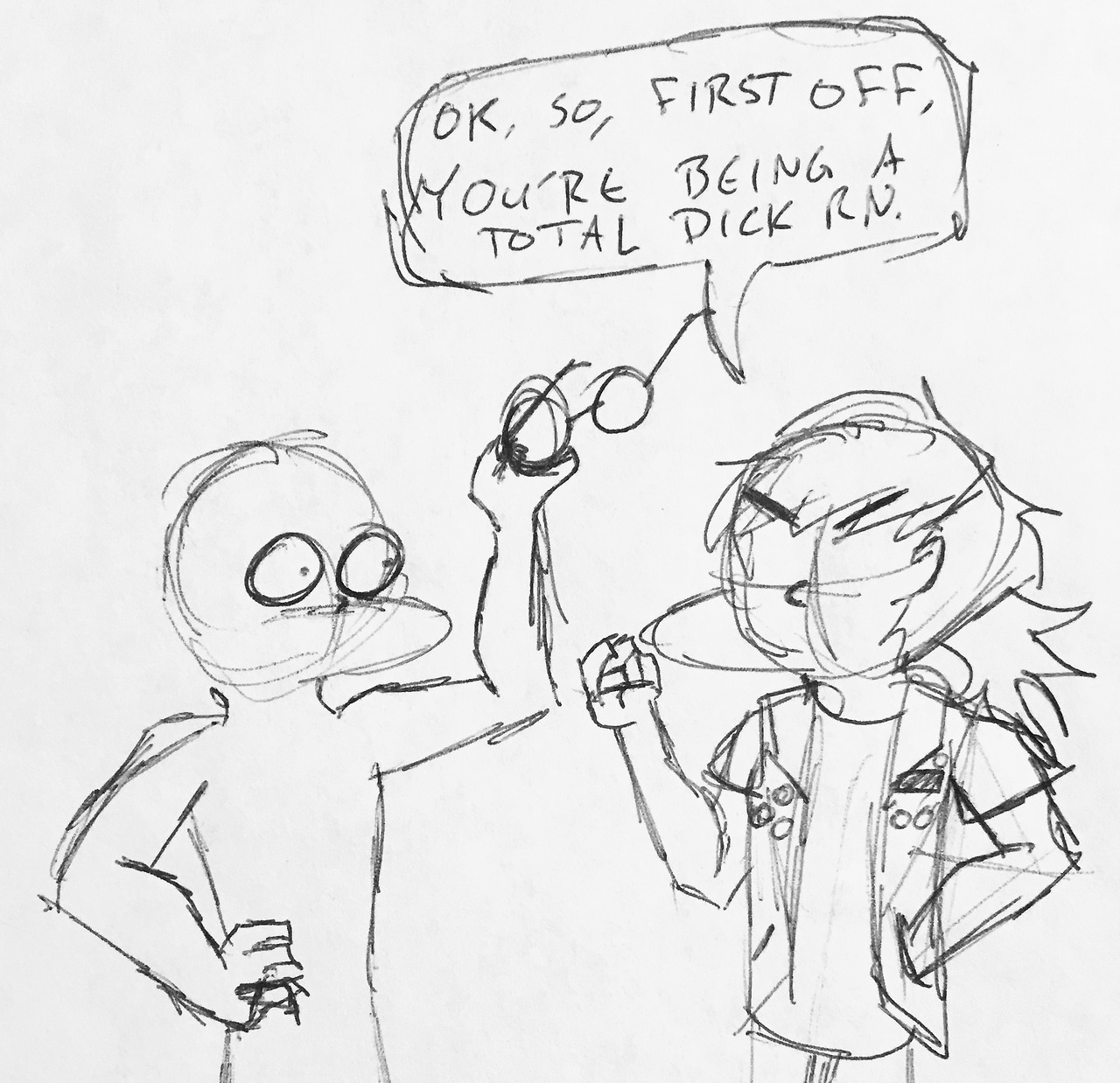 badpencomix:  dont talk to me or my bad art style ever again