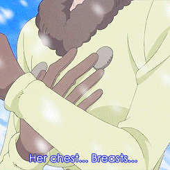 Look this how much idiot Sanji hes touch breasts of Nami xD I like angry Zoro  Zosan