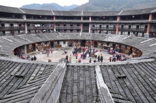 Ancient Earthen Castles in South China The Fujian Tulou is a collection of earthen houses, impenetra