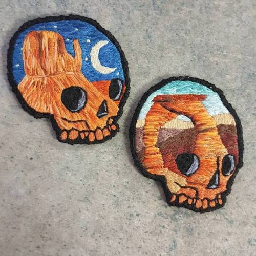 Porn photo sosuperawesome:  Embroidered Patches by Atomic