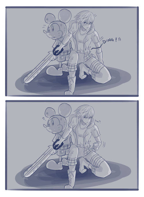 I’ve been obsessing over the idea that both our boys (possibly) have phones in KH3 and that th