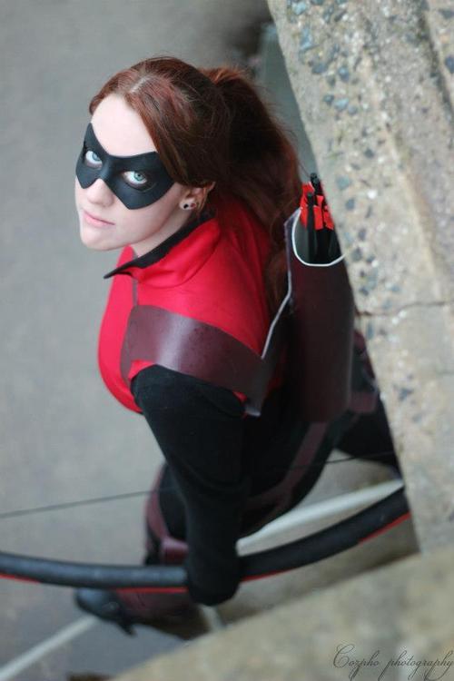 gingerkittycosplay:Genderbent Red Arrow- Young JusticeSo over the weekend I had an AMAZING photoshoo