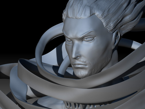 Aizawa sculpt I did on Zbrush!!ko-fi.com/beverii