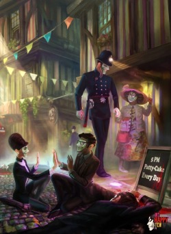 kickstarter:  We Happy Few is a dystopian game where you must pretend to be happy to survive and blend in. It looks alternately beautiful and horrifically bleak.