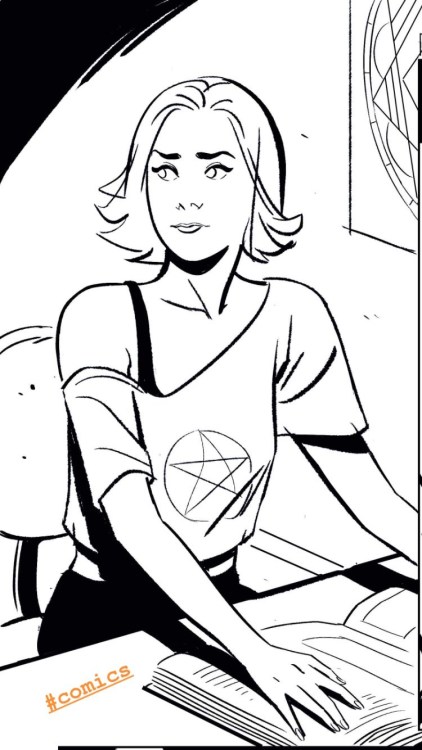 Willow in Marianna Ignazzi’s inks for Buffy #26. (x)