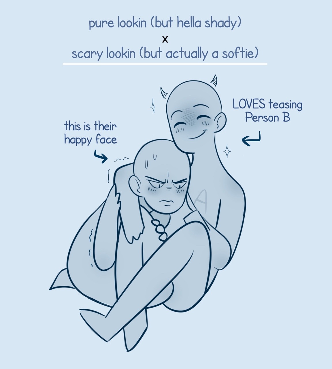 chickenclouds: zedtheamirghouluser:  leecheedoodles:      Joining in on that ship dynamics meme hehe   I love everything about this   this is beautiful  