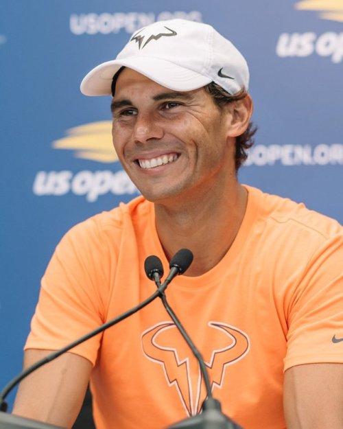 loveequalsnothing:Rafa Nadal during Media Day at US Open 2018 (x)