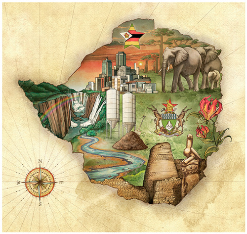 moarrrmagazine:Africa by MUTI an illustrated calendar for PPC, the leading supplier of cement in Sou