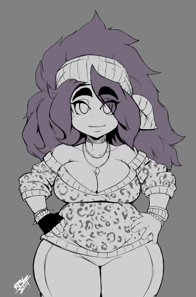 jack-aka-randomboobguy:   Doodle of kentayuki&rsquo;s Tyche. Hope I didn’t