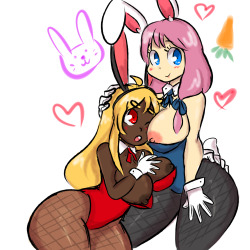 kirbyartstuff:  hope you like bunny suits