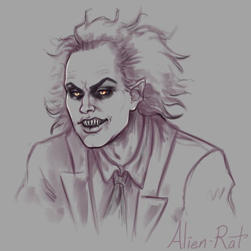 Beetlejuice sketch from yesterday evening!