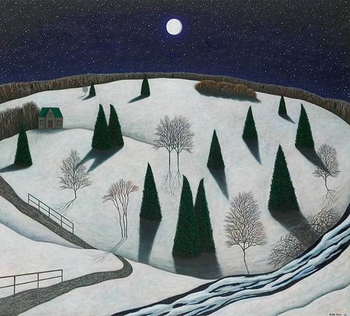 art-of-darkness: Scott Kahn, Berkshire Nightscape, 2005, oil on canvas, 36 x 40 in.