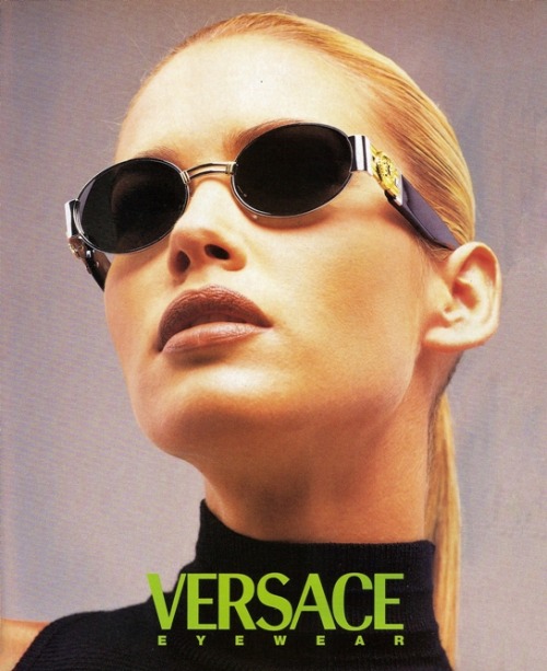 xtremebeauty:VERSACE Eyewear 1996 - VALERIA MAZZA by Richard Avedon