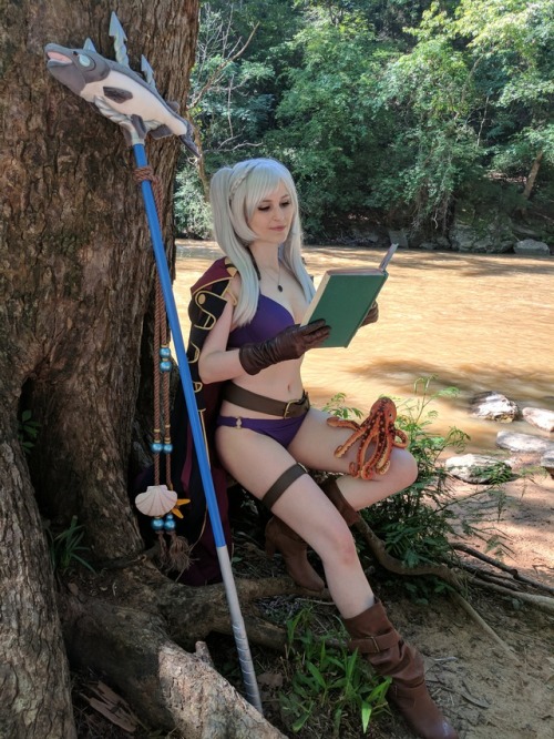Ylissean Summer Robin cosplay from Fire Emblem Heroes