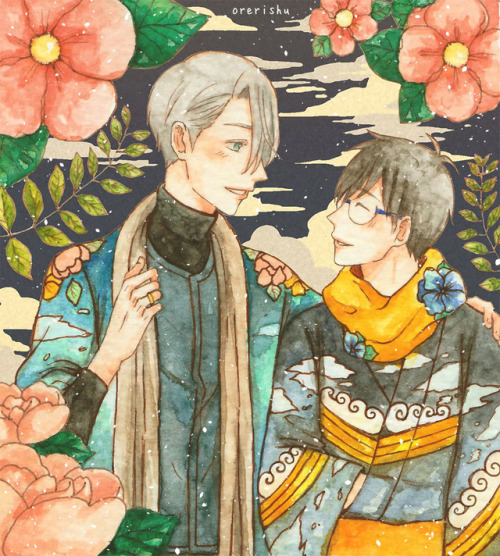 orerishu:Victor and Yuri \(*´♡`*)/ 